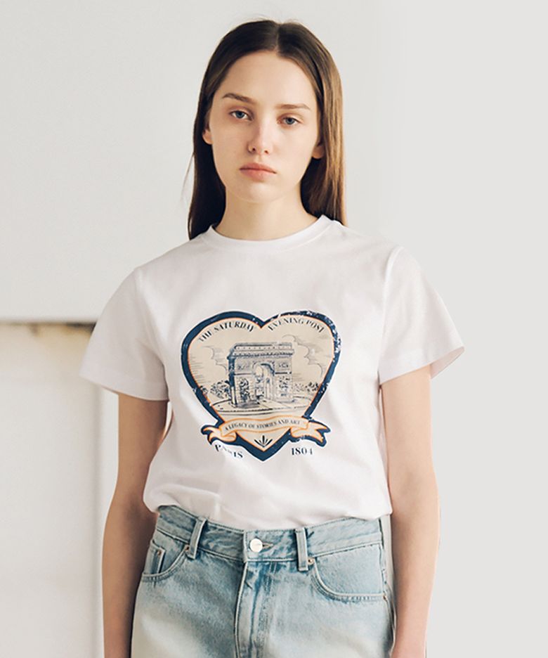 Arch Heart T-Shirt_White