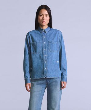 Blue Tab™ 데님 유틸리티 셔츠_001LO-0000