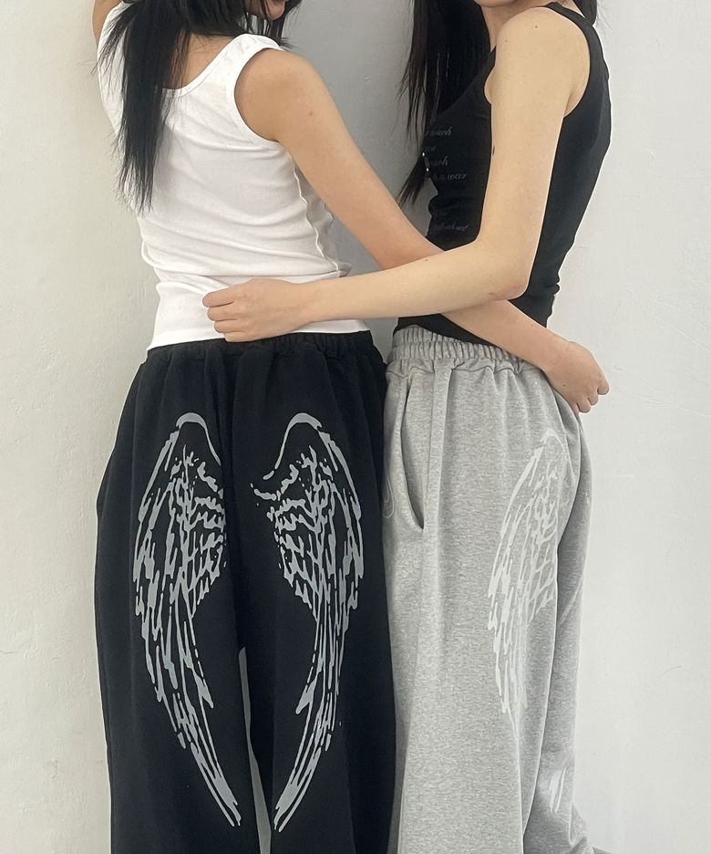 엔젤 빈티지 스웻 팬츠 (BLACK) F25QD819