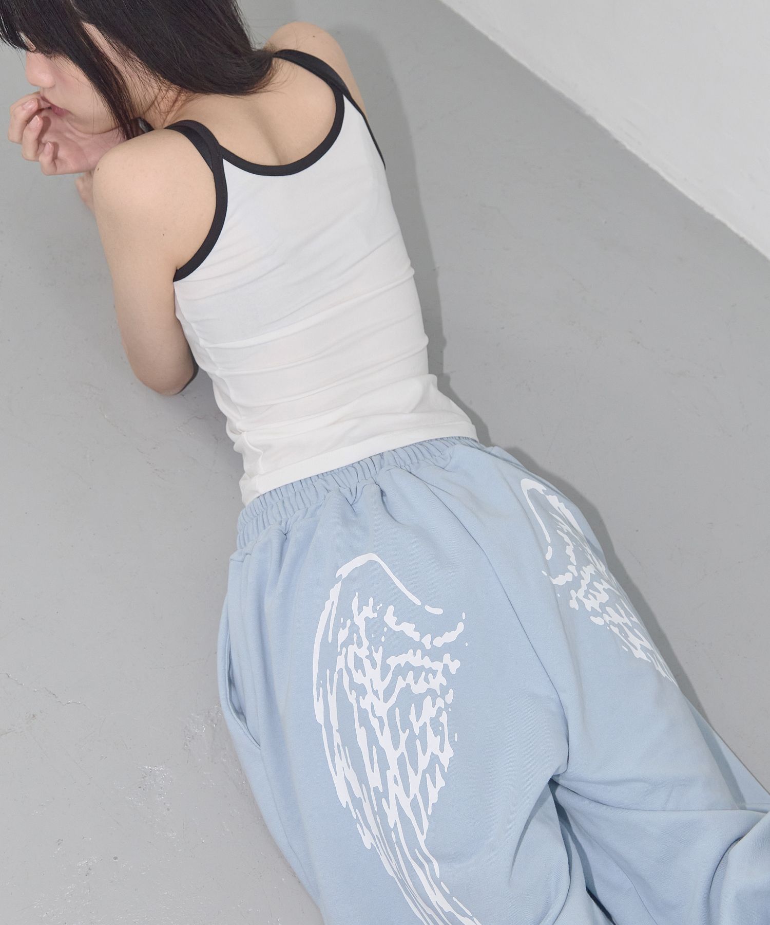 FANCY CLUB_Angel Vintage Sweatpants (SKY BLUE) F25QD819