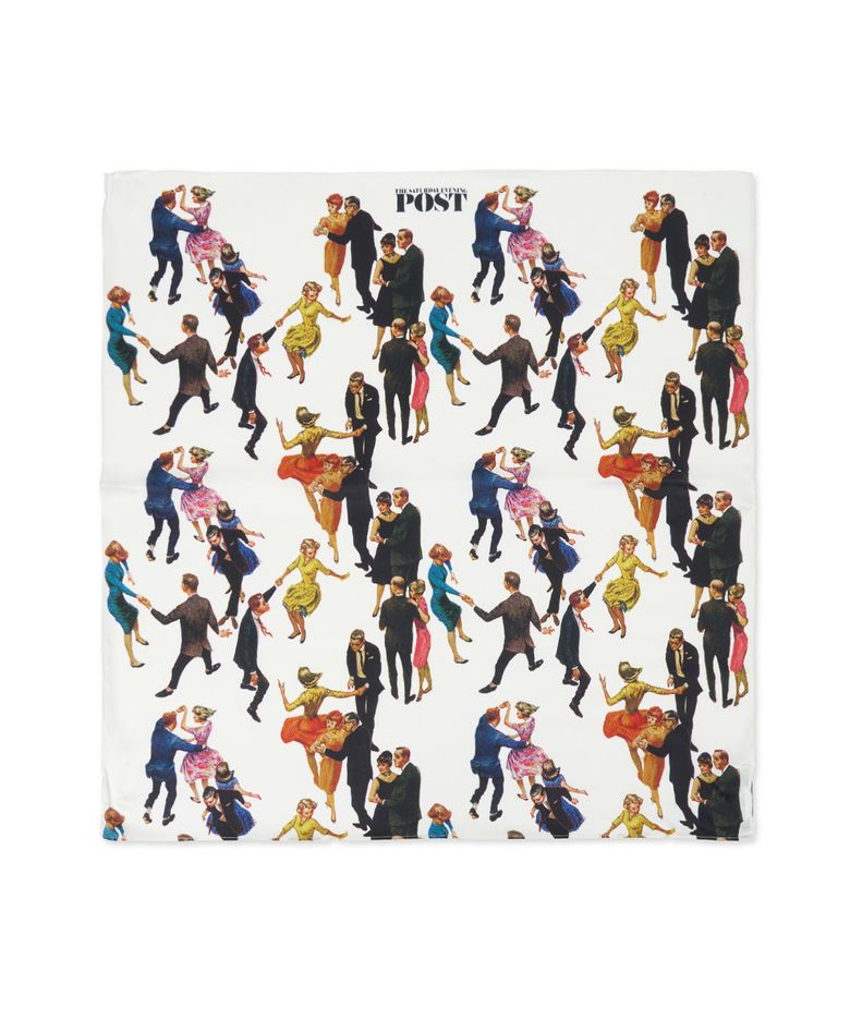 Festa Silk Scarf_White