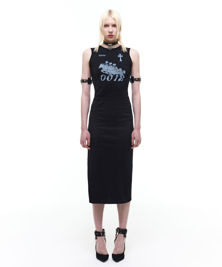 Op. 07 G-0012 MAXI DRESS BLACK