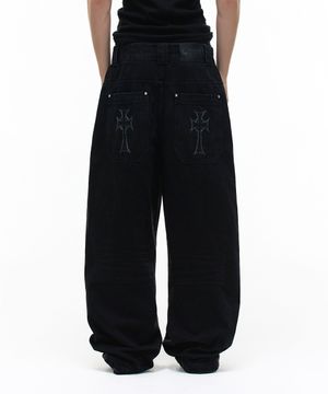 Op. 09 SIG LIQUID DENIM PANTS BLACK