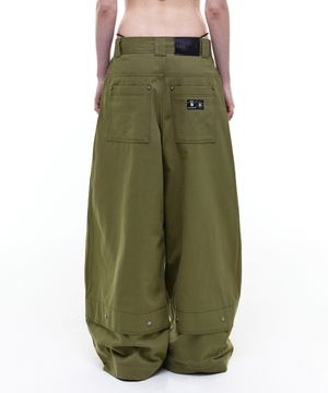 Op. 08 MELTED COTTON PANTS KHAKI