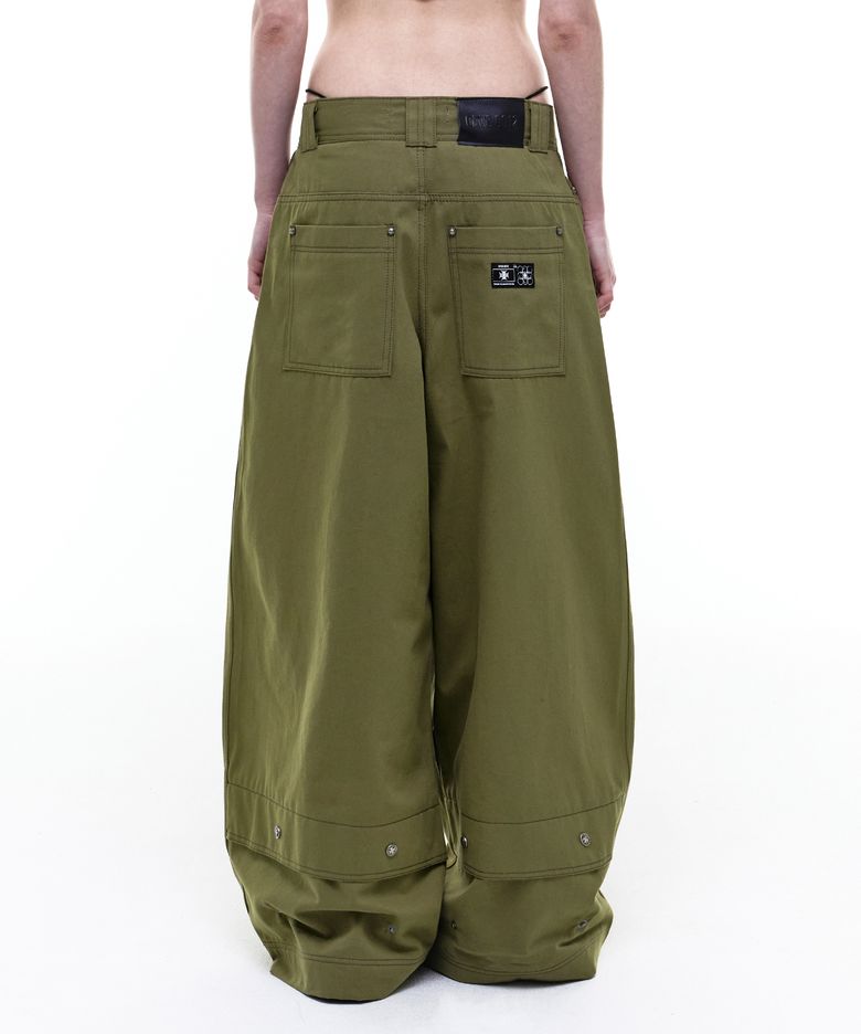 Op. 08 MELTED COTTON PANTS KHAKI