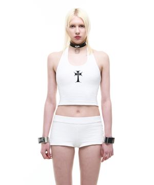 Op. 14 PRAYER TOP & PANTS SET-UP WHITE