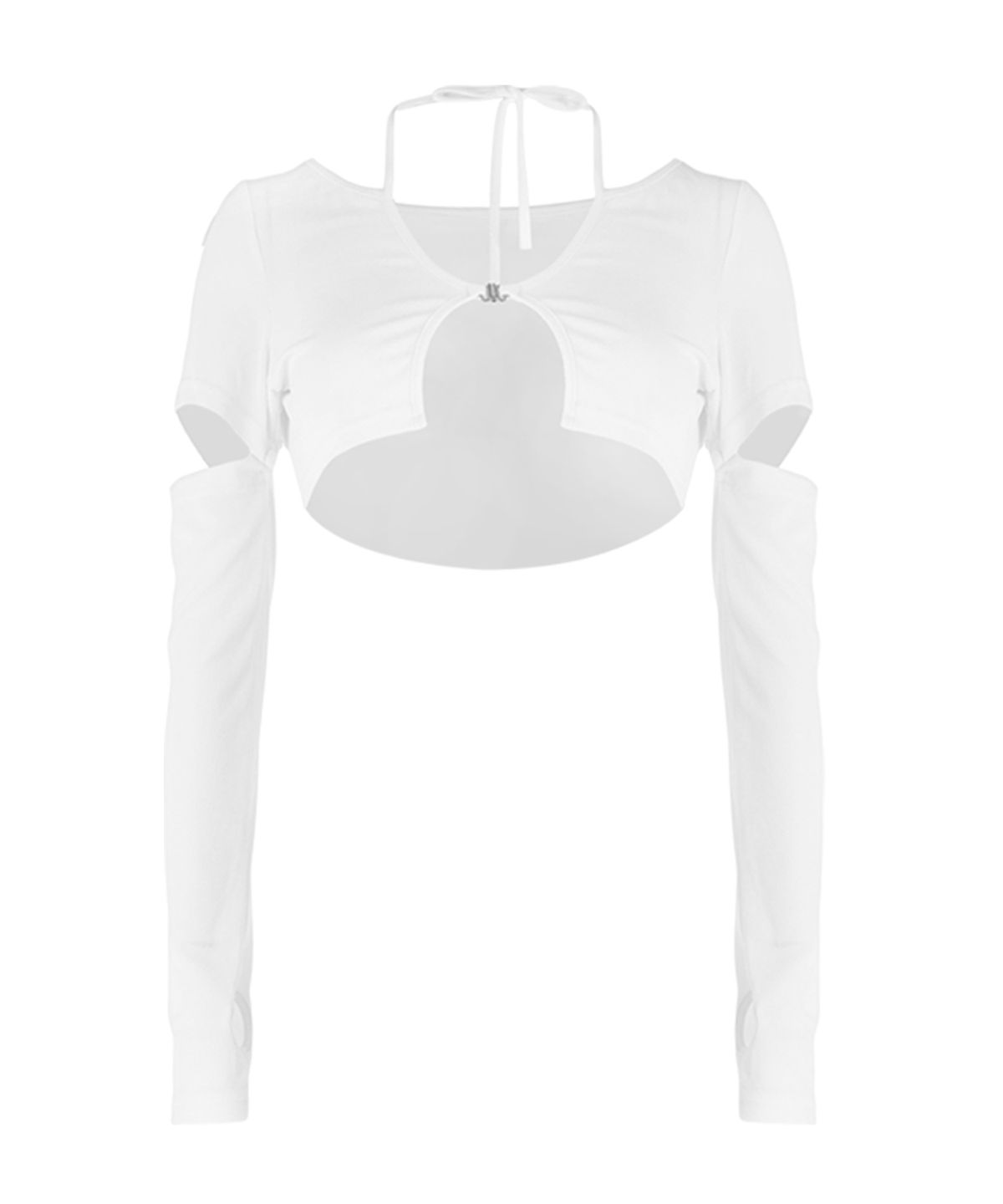 아쎄이(ASSAY) Bella String Crop Cardigan (White)