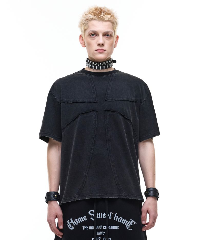Op. 07 SYMBOLIC WASHED T-SHIRTS BLACK