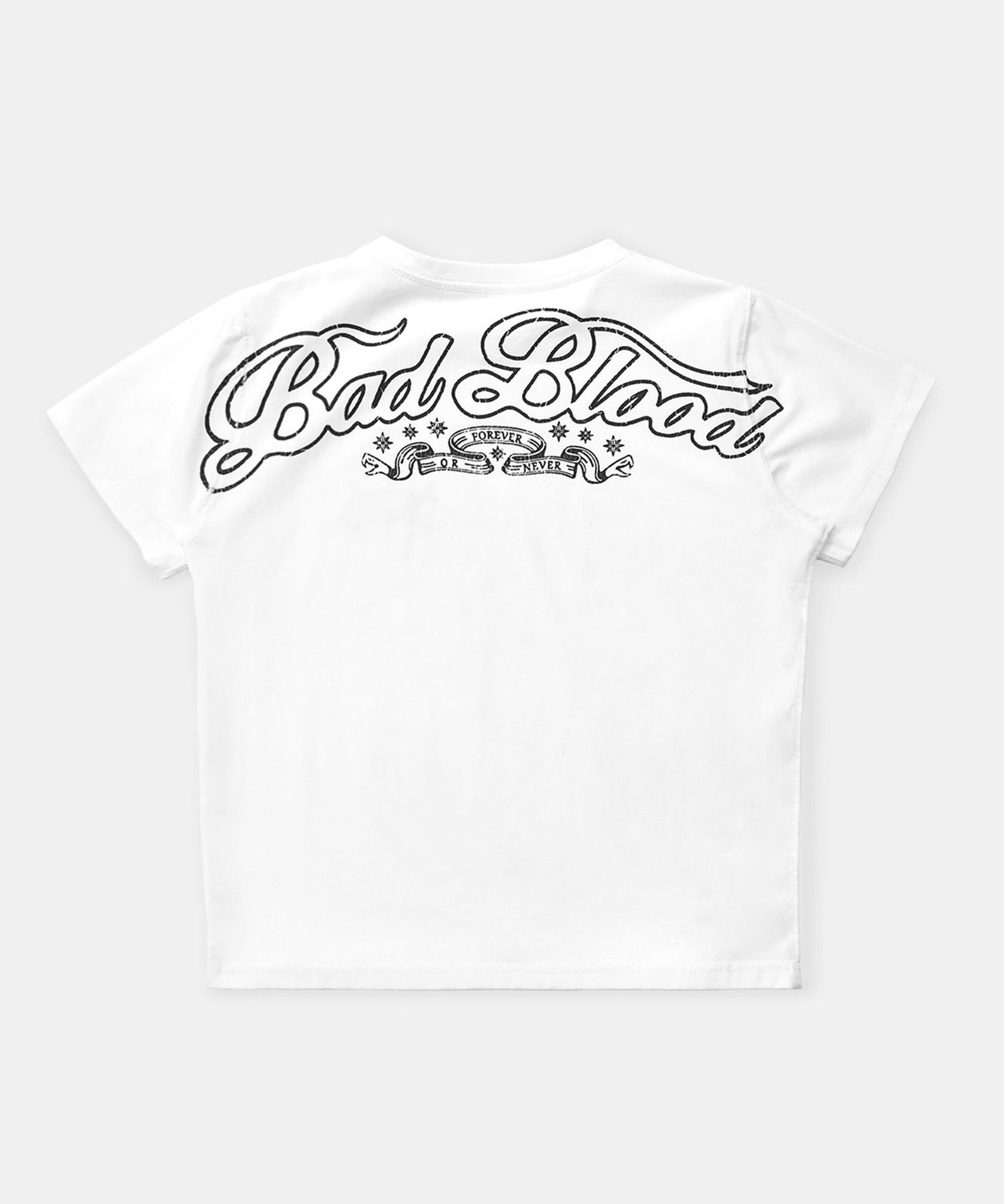 Tシャツ・カットソー [BADBLOOD] Mystic 1/2 Print T-Shirt Slim Fit MUSINSA公式 | BADBLOOD Mystic 1/2 Print T-Shirt Slim Fit - White