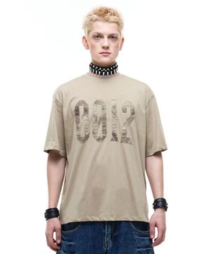 Op. 07 CAMO PATCHED T-SHIRTS BEIGE