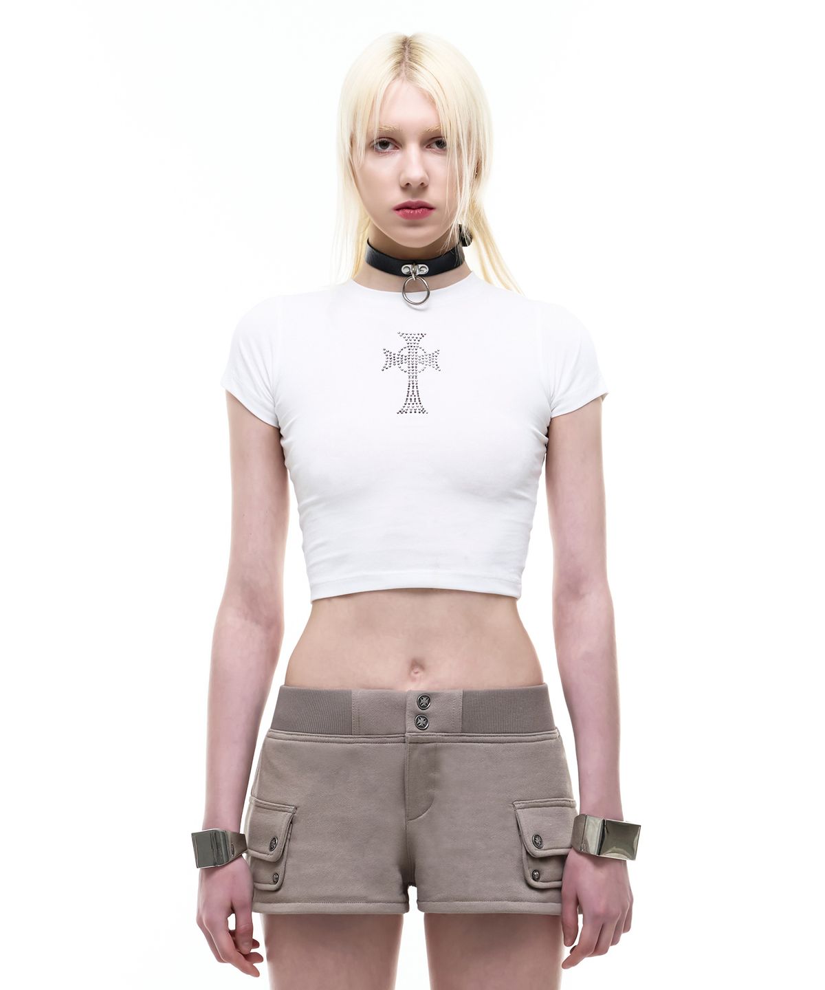 오퍼스 0012(OPUS 0012) Op. 07 NFR CROP T-SHIRTS WHITE