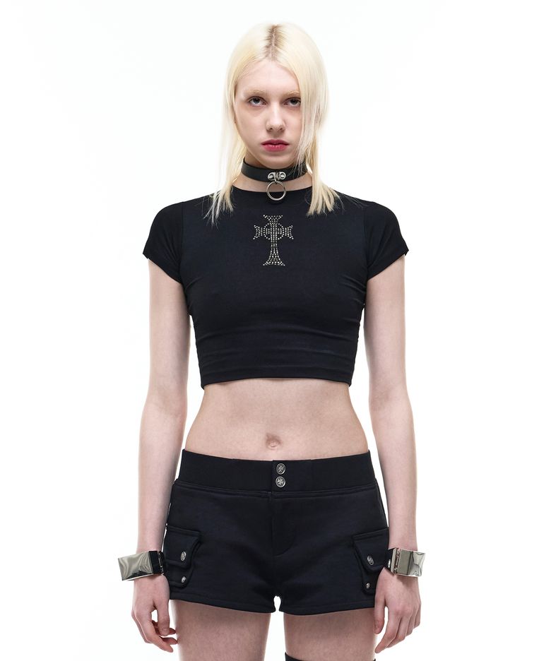 Op. 07 NFR CROP T-SHIRTS BLACK