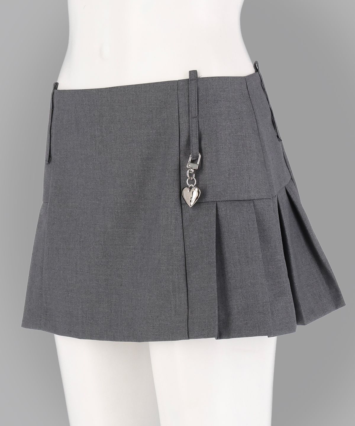 어세이(ASSAY) Micro Mini Pleated Skirt (Grey)