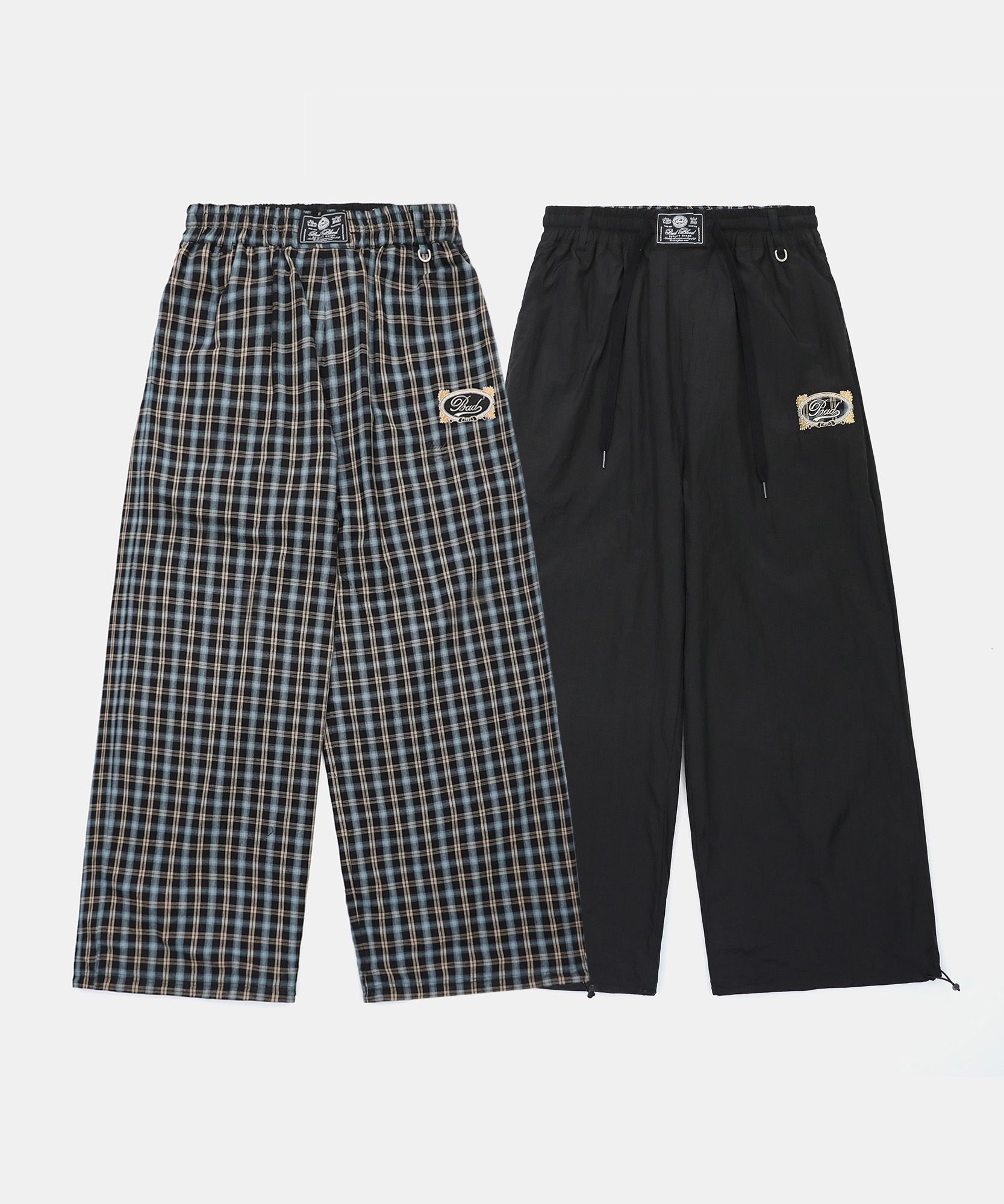 ◆BADBLOOD◆ Vintage Club Nylon Reversible Track Pants Check MUSINSA | BADBLOOD Vintage Club Nylon Reversible Track Pants