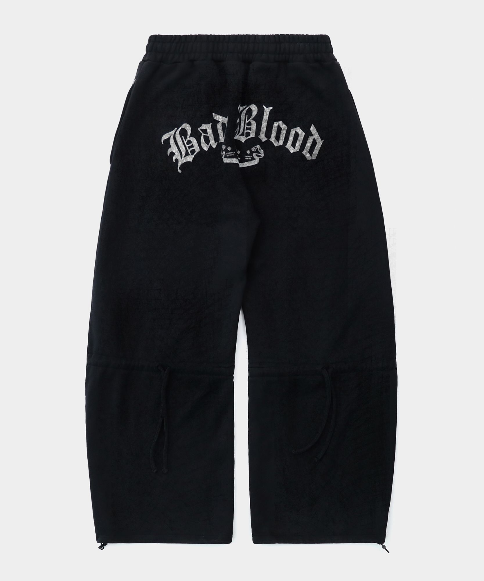 ★BADBLOOD★Lion Patch 2Way Curved Jogger Washed Black White MUSINSA | BADBLOOD Lion Patch 2 Way Curved Jogger - Washed Black