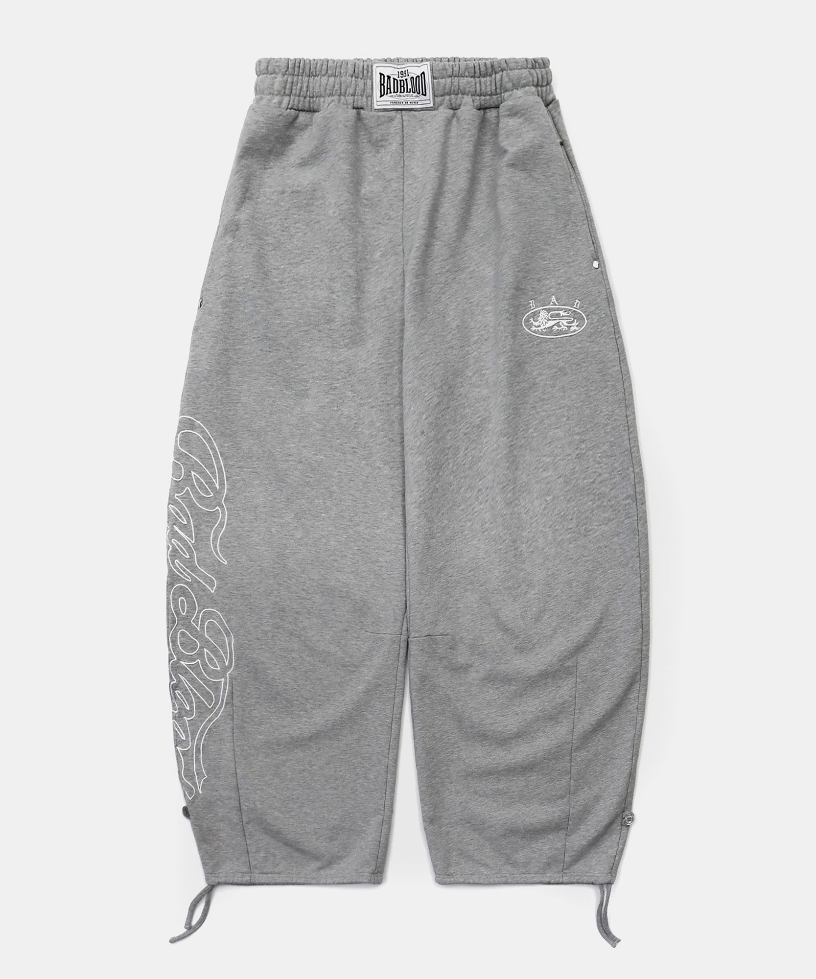 ☆BADBLOOD☆ Mystic Capsule 2 Way Curved Jogger Trousers Bla MUSINSA | BADBLOOD Mystic Capsule 2 Way Curved Jogger