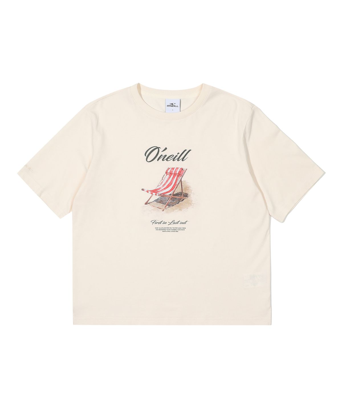 오닐(ONEILL) 여성 비치 체어 반팔 티셔츠 OWTRO6157-103