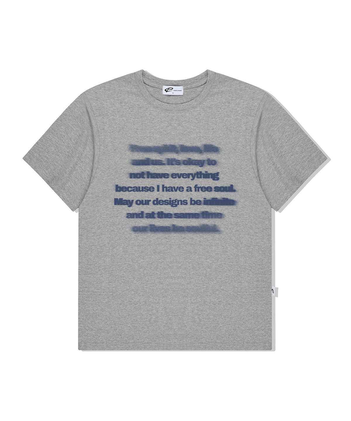 Tシャツ・カットソー [ESCAPEFROM] Gradient ESCF Logo OverFit Short Sleeve T-shirt MUSINSA | ESCAPEFROM Fade Text Print Overfit Short Sleeve T