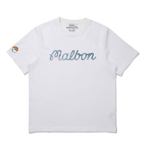 말본 그라데이션 유니 라운드 티셔츠 OFF WHITE