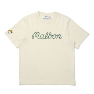말본 그라데이션 유니 라운드 티셔츠 CREAM