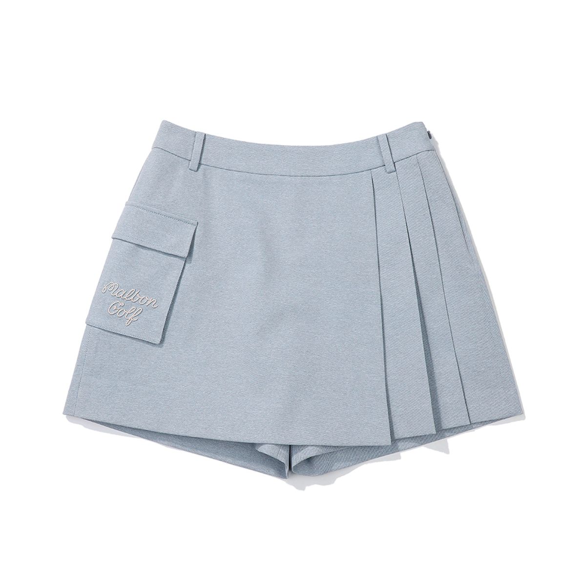 말본 골프(MALBON GOLF) 아웃 포켓 플리츠 스코트 SKY BLUE (WOMAN)