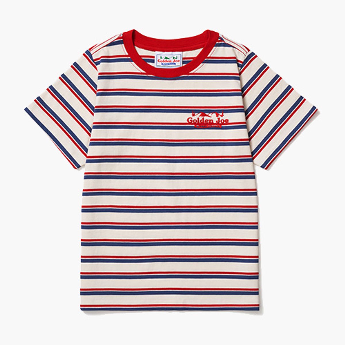 골든조(GOLDENJOE) STRIPE WHITE T-SHIRT