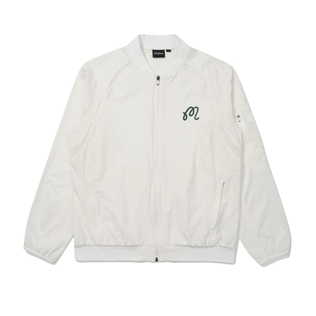 말본 골프(MALBON GOLF) 서머 경량 봄버 자켓 WHITE (MAN)