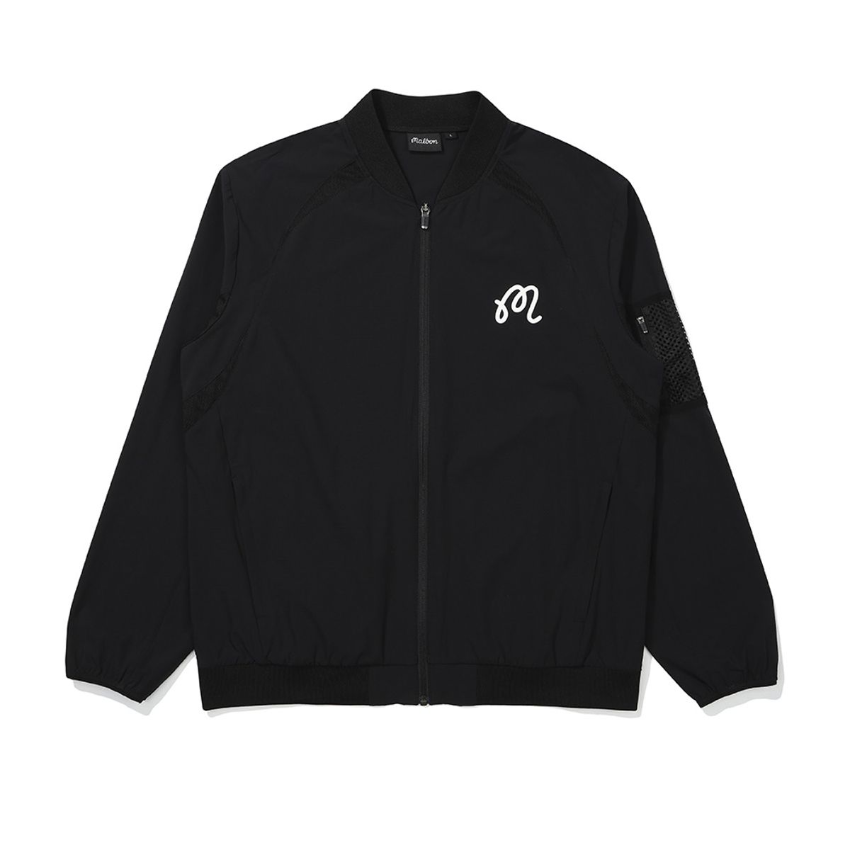 말본 골프(MALBON GOLF) 서머 경량 봄버 자켓 BLACK (MAN)