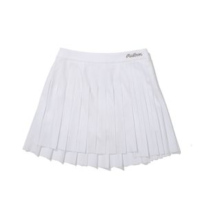 언발란스 플리츠 스커트 OFF WHITE (WOMAN)