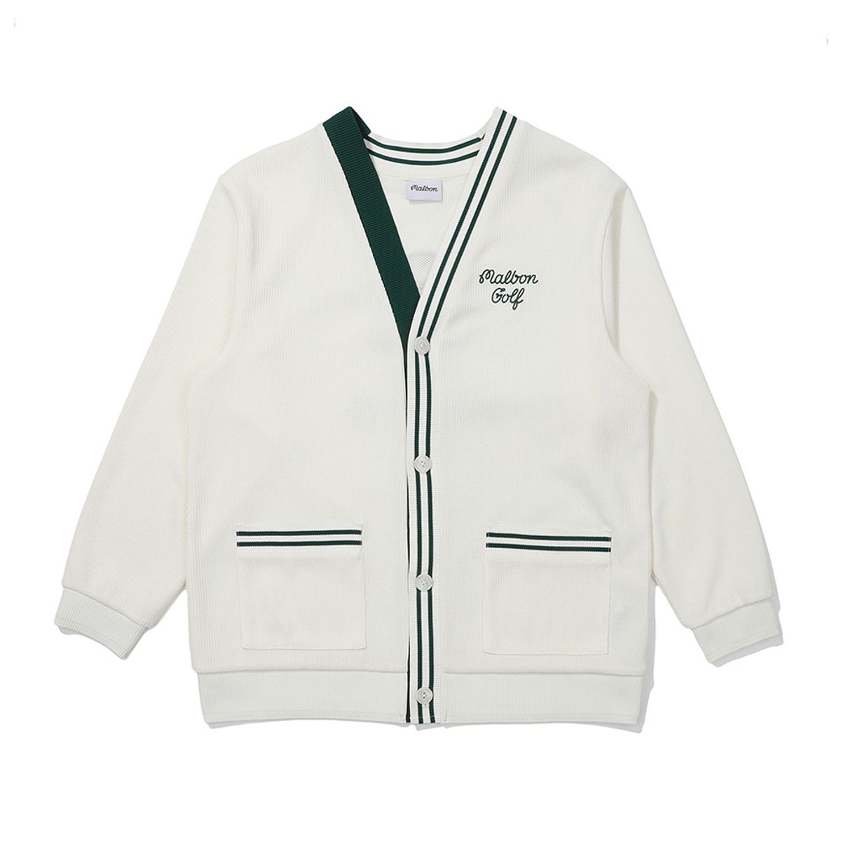 말본 골프(MALBON GOLF) 말본 버킷 니트라이크 가디건 IVORY (WOMAN)