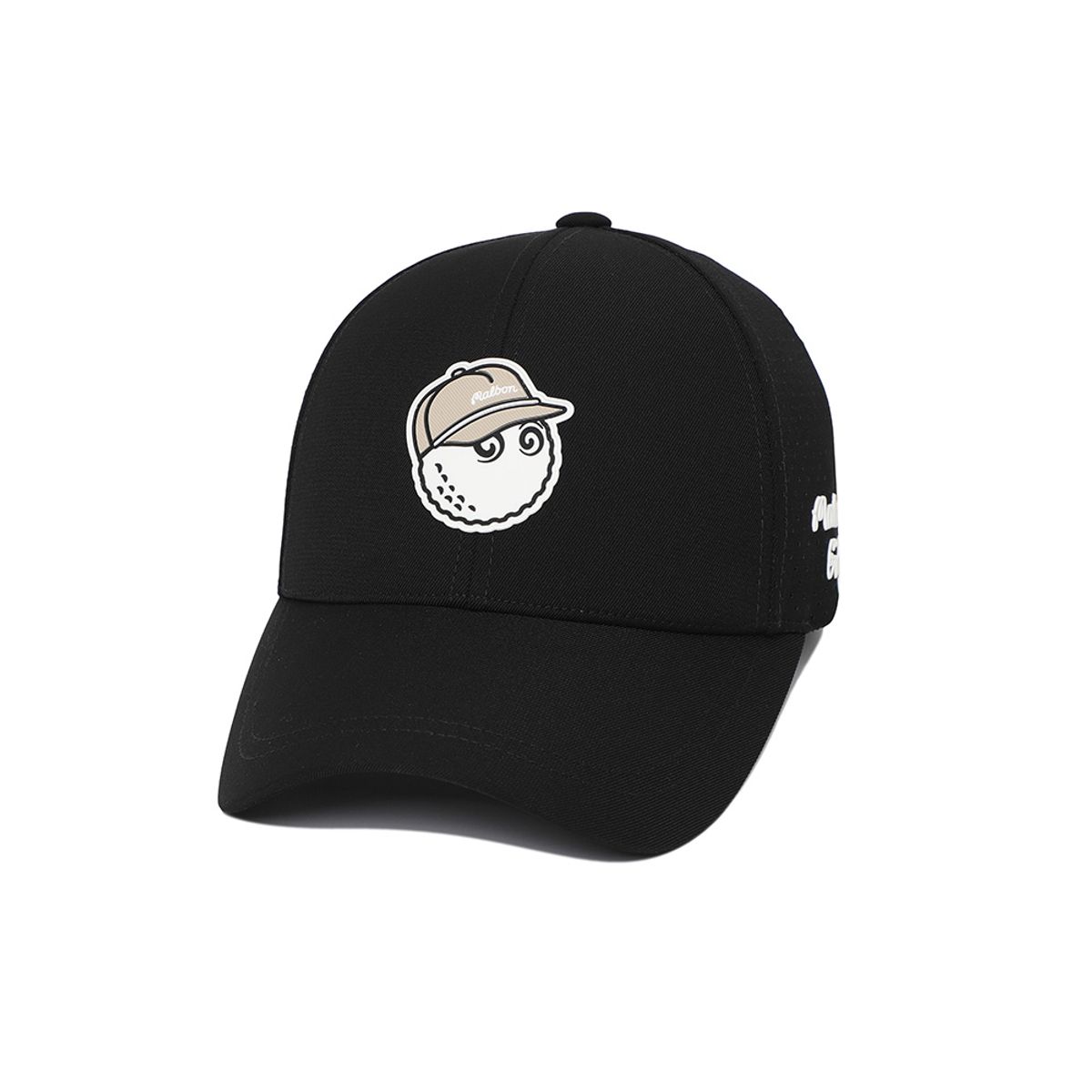 말본 골프(MALBON GOLF) 말본 타공 볼캡 BLACK