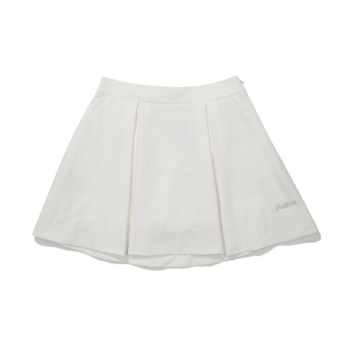 말본 골프(MALBON GOLF) A라인 플레어 스커트 IVORY (WOMAN)