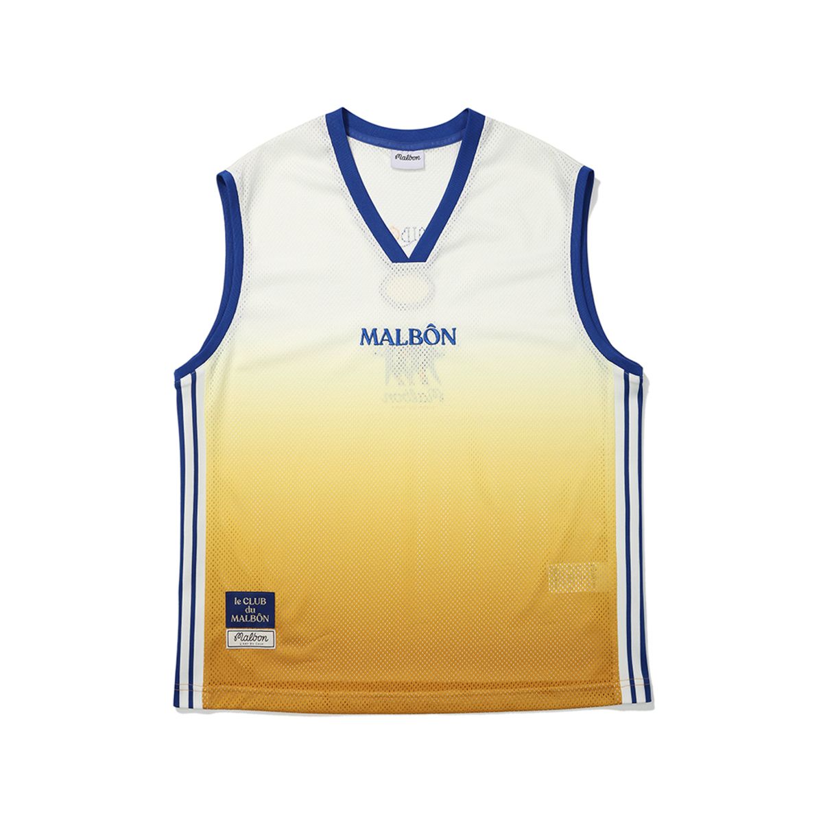말본 골프(MALBON GOLF) 롱 기장 아트웍 포인트 슬리브리스 YELLOW (WOMAN)