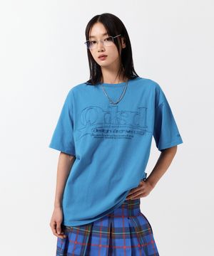 ODSD 스타 워시드 오버핏 티셔츠 - VINTAGE BLUE