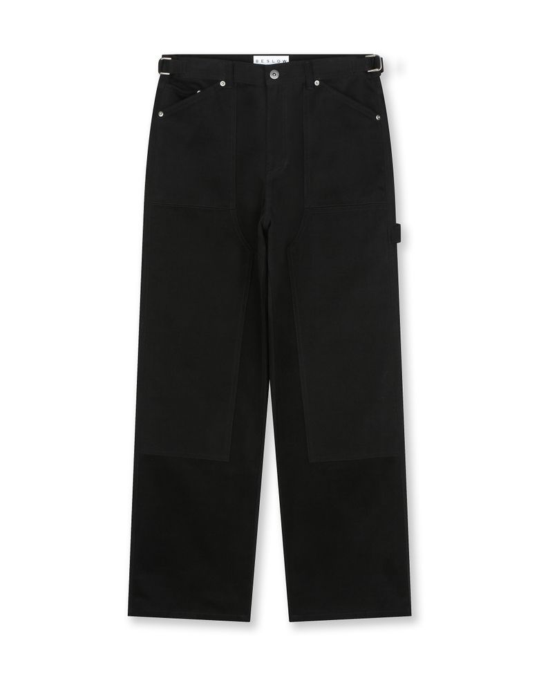 [비슬로우X데릭]PAINTER PANTS BLACK