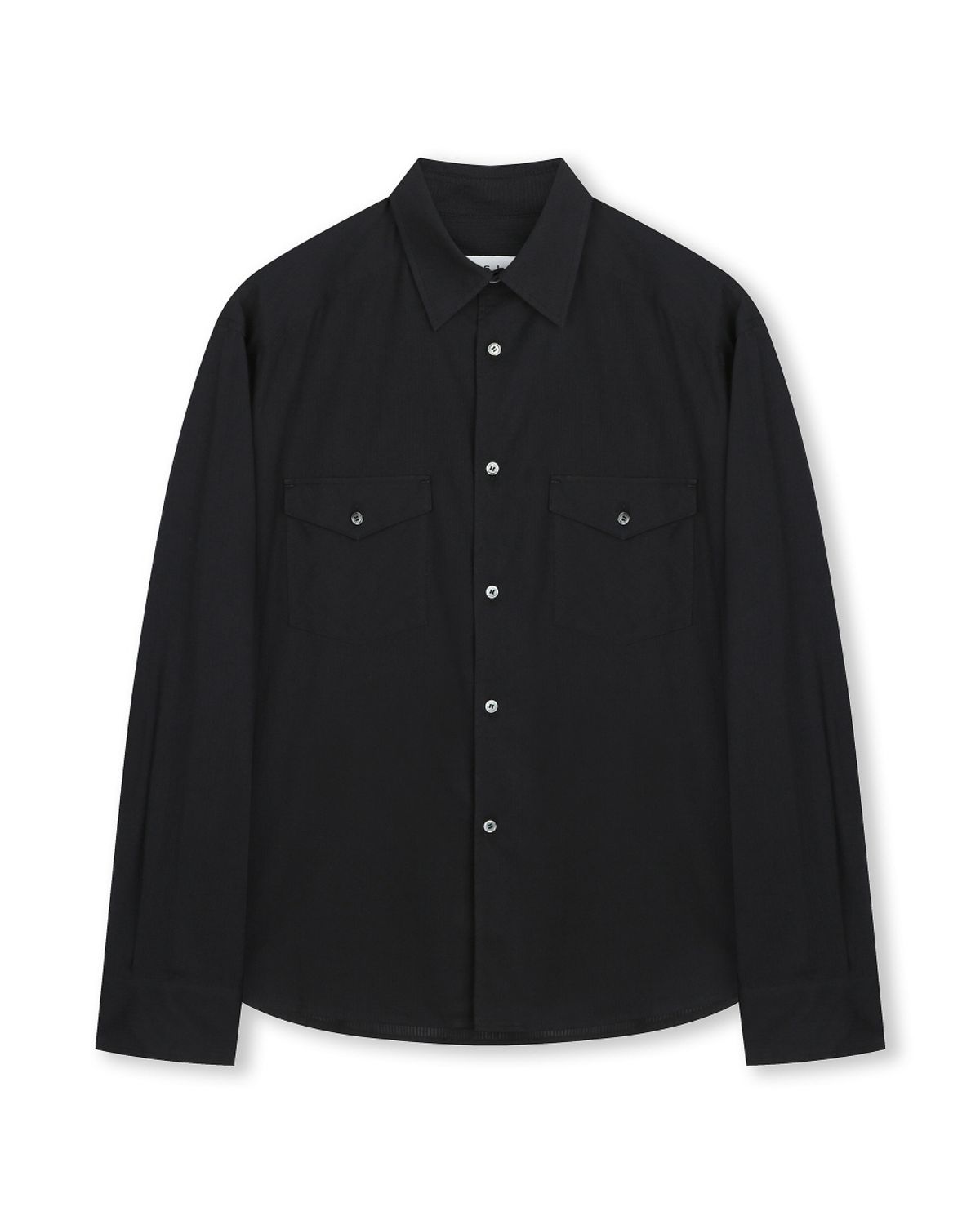 비슬로우(BESLOW) [비슬로우X데릭]STRIPE OFFICER SHIRT BLACK
