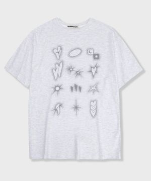 코스믹러브 반팔 티셔츠 화이트