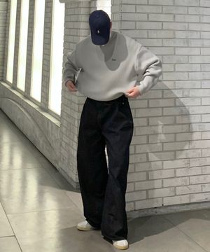 YEI Logo Heavy Knit (그레이)