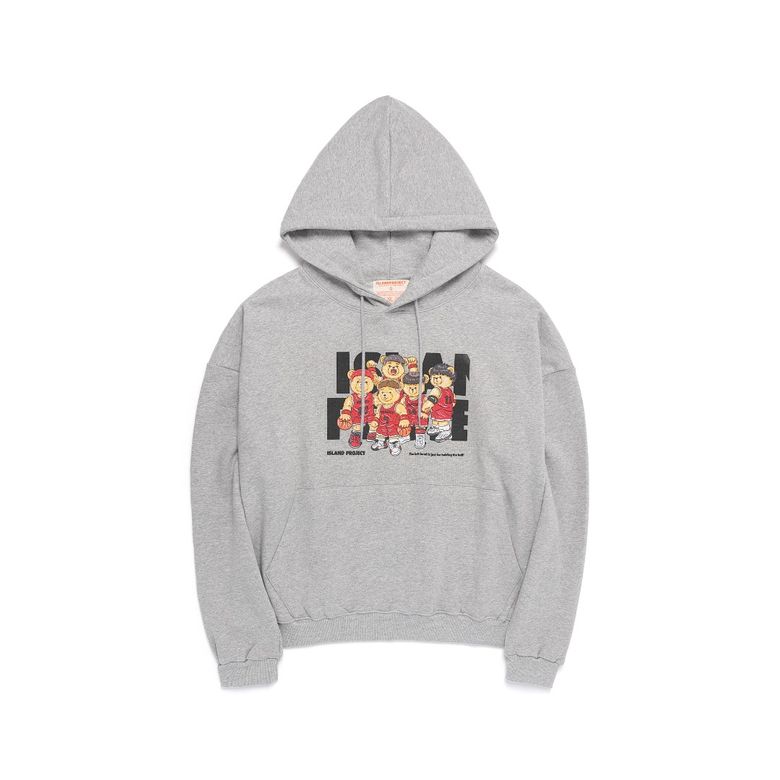 Slam Bear Hoodie - Gray