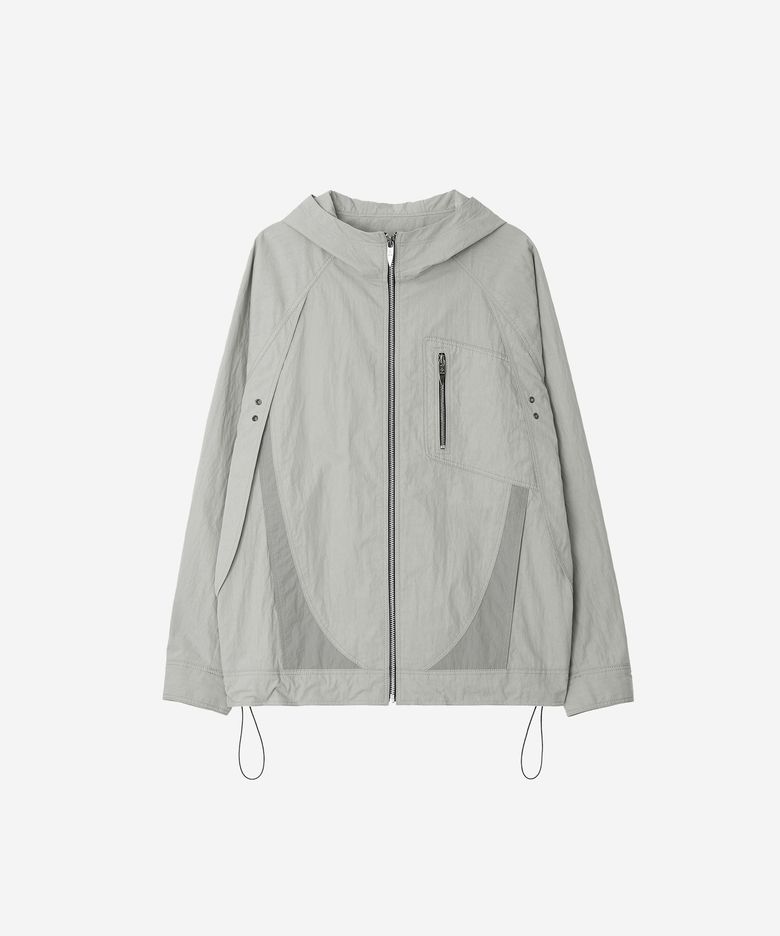 Arc Panel Windbreaker Jacket Beige