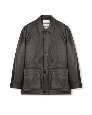 [비슬로우X데릭]HERITAGE HUNTING JACKET DARK MOCHA