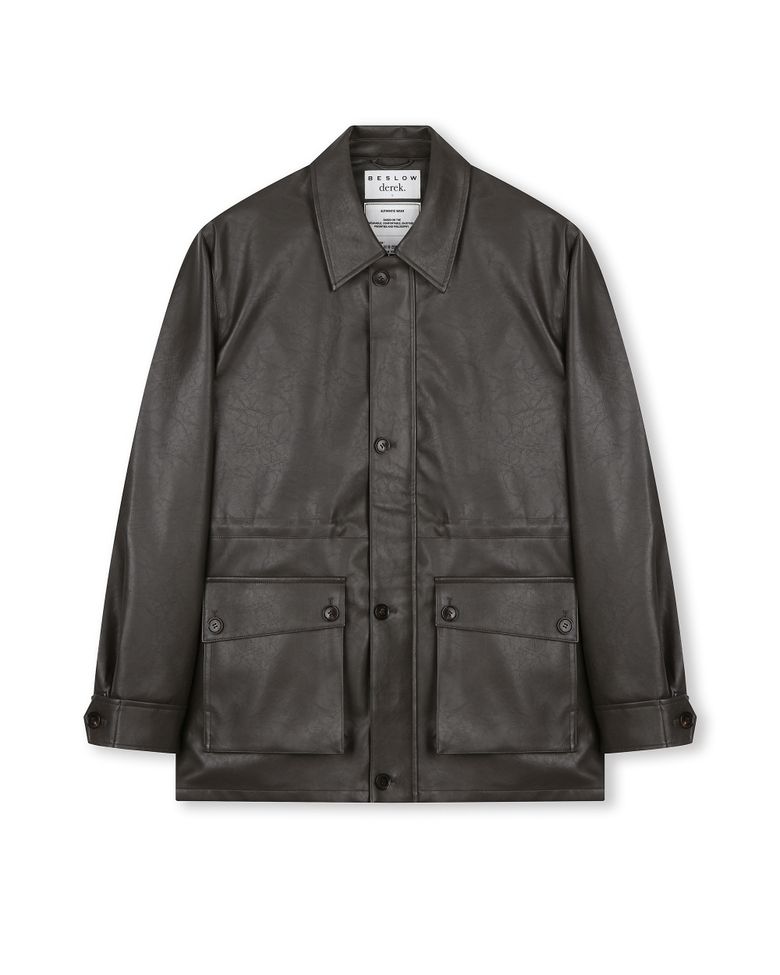 [비슬로우X데릭]HERITAGE HUNTING JACKET DARK MOCHA