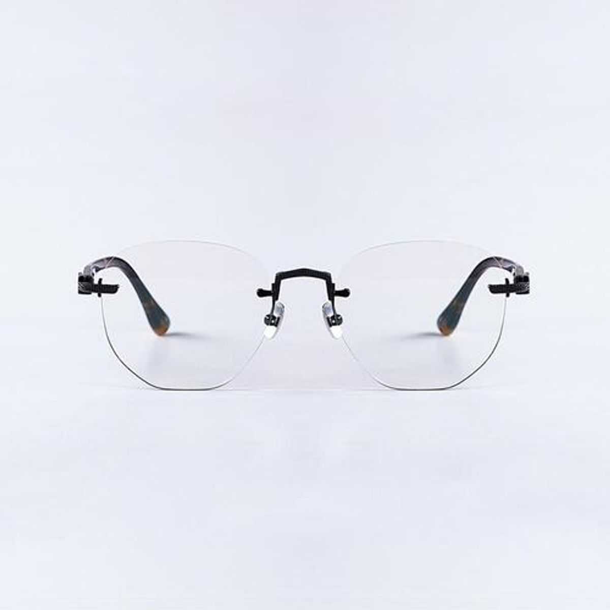 레이븐 티얼스(RAVEN TEARS) RAVEN  레이븐 블루라이트 렌즈 무테 안경 블랙(레오파드) 52mm  Col.1