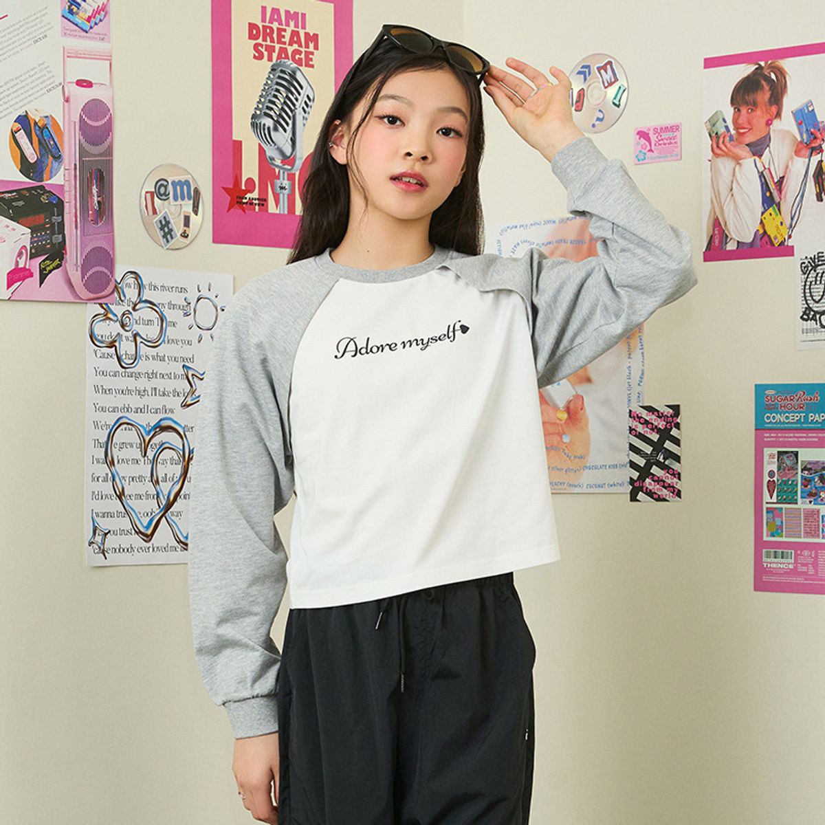 아이엠아이(IAMI) KL25373 주니어 어도어 레이어드 티셔츠 맨투맨