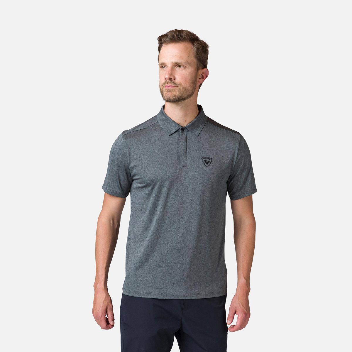 로시뇰(ROSSIGNOL) SLUB POLO - ONXY GREY