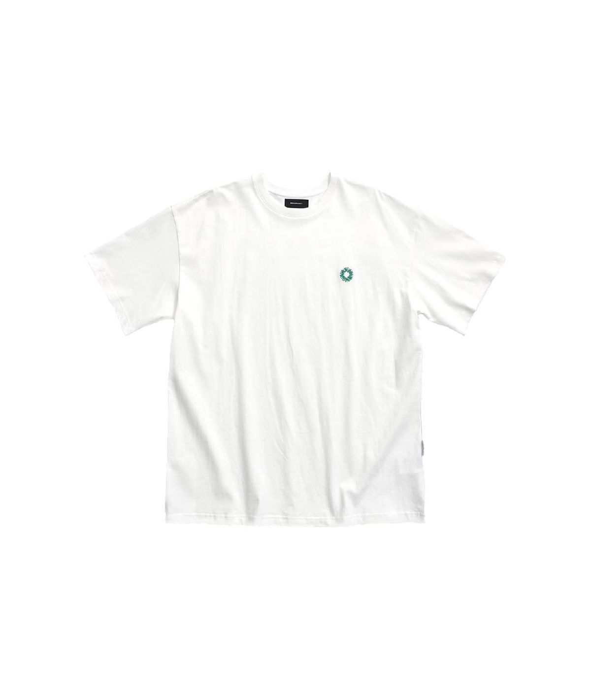 999휴머니티(999HUMANITY) EVD 이지 로고 하프 티셔츠 (오프 화이트)