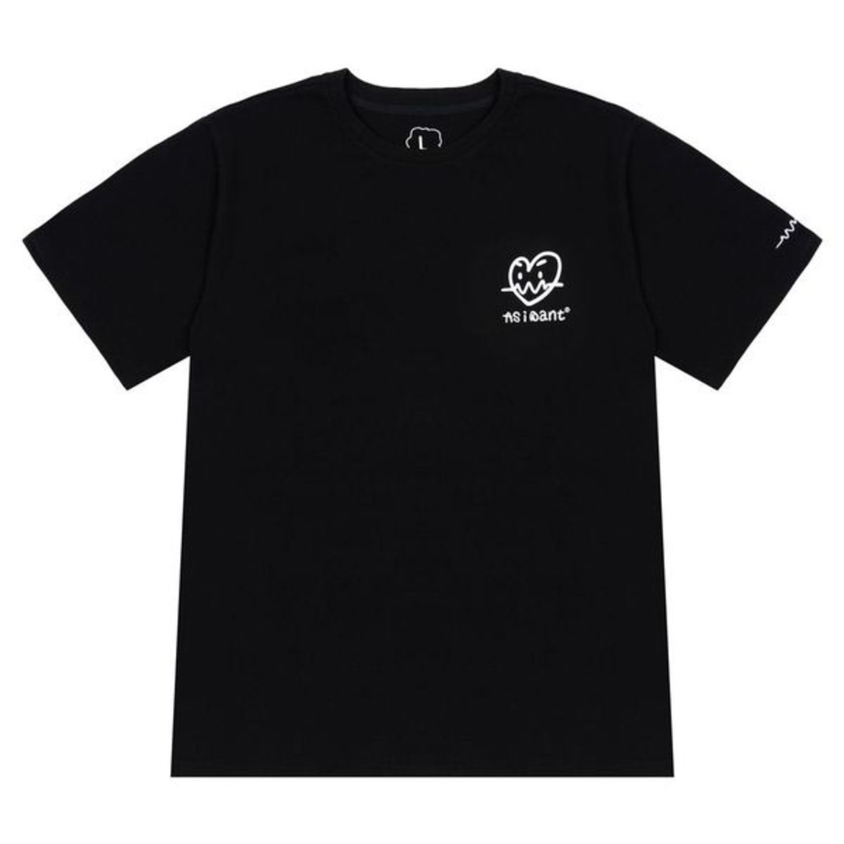 에즈아이원(ASIWANT) 스탠다드 로고 티셔츠 블랙
