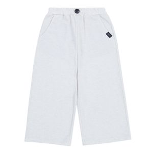 BZ17PT01IV 아이보리 멜란지 일자 7부 팬츠