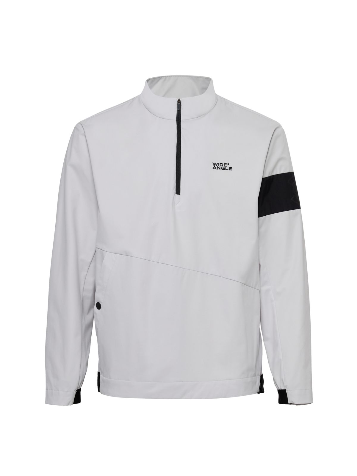 와이드앵글(WIDEANGLE) TO PRO 원포인트 쿼터집업 아노락 M_Light Grey