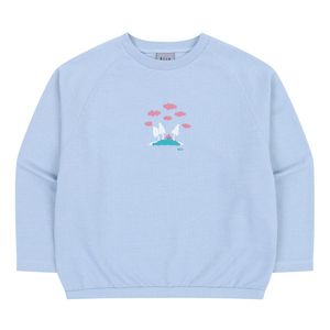 BZ17TS07SB 스카이 블루 라운드 긴팔 티셔츠